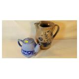 Pottery Pitcher & Tea Pot