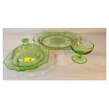 Green Depression Glass