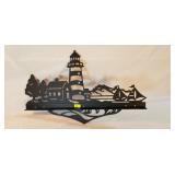 Metal Lighthouse Wall Hanger