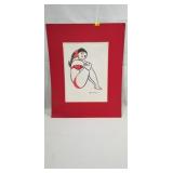 Orignal Eugene Mumaw Pinup/Good Girl Art  (Rare)