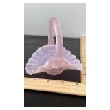 Fenton hand painted mini basket