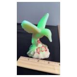 Fenton hand painted hummingbird. D. Cutshaw
