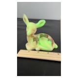 Fenton hand painted deer. Tanya Kelley