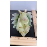 Fenton hand painted dragon. D. Wright