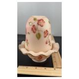 Fenton hand painted fairy lamp. Shelley Fenton