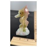 Fenton hand painted seahorse. D. Cutshaw