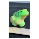 Fenton hand painted frog. D. Fredrick