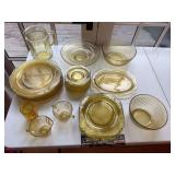 Yellow glassware as shown