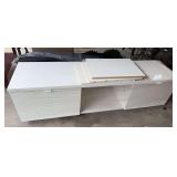 White lacquer style coffee table