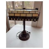 Stained glass desk lamp