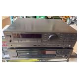 Technics tape deck and Onkyo CD player (missing cord). Not tested.