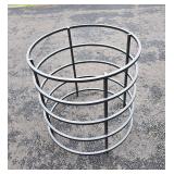 Metal round coffee table with 54” glass top