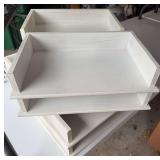 4 wood file folder holders