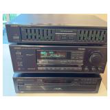 Onkyo components as shown. All powered on but not tested