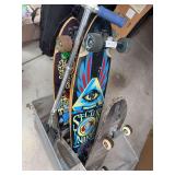 Skateboards and razor