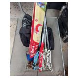 Sports items and small tent