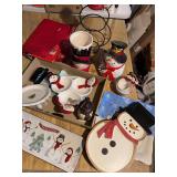 Large tote of Christmas items