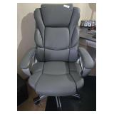 Office chair. 47” high as shown in that position. 28” wide by 28” deep