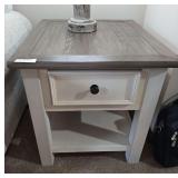 Matching end tables no contents. 24” wide by 25” tall by 27” deep