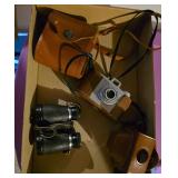 Vintage camera and binocular