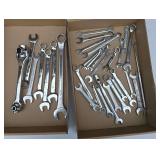 2 flats of mixed wrenches