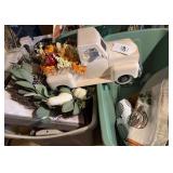 2 totes of home decor