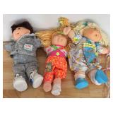 3 Cabbage patch dolls