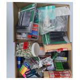 2 flats of household hardware