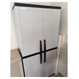 Tall plastic storage unit