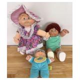 3 Cabbage patch dolls