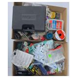 2 flats of miscellaneous tools and hardware