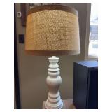 Pair of matching lamps and floor vase