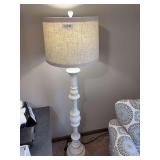 Large floor lamp 68” tall with wall art that is 18” wide by 23” tall