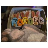 4 totes of Easter decorations