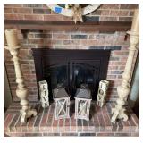 Home decor as shown. Large candle holders, lantern, live, love decor.