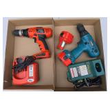 Makita and Black and Decker drills