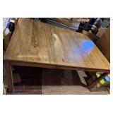 Large wood dining table