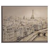 Art print sketch of France