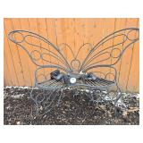 Butterfly chair and solar lights