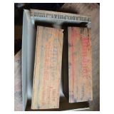 Antique wood cheese boxes