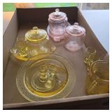 Mini colored glass set