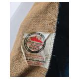 Antique Dreadnaught burlap moving blanket 6ftx4ft