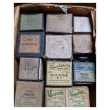 3 boxes of player piano rolls