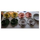 Steubenville pottery snack set