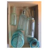 Antique jars and bottles