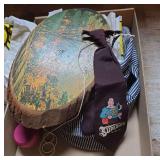 Kids Superman tie train hats and a flag