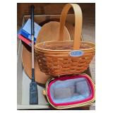 Longaberger baskets and hat