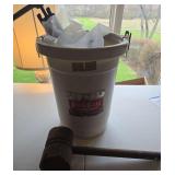 Ice cream maker and wooden malet