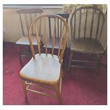 4 antique chairs