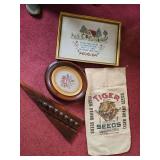 Wall decor and seed bag